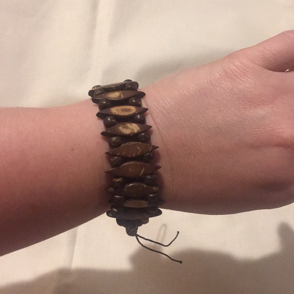 NEW Handmade Crafted Wooden Mexican Bracelet